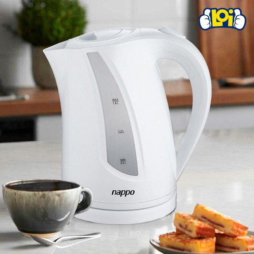 Imagen 2 de 4 de Jarra Eléctrica Nappo 2200w 1.8l Base Giratoria 360º Loi