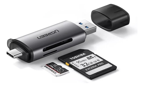 Multilector De Memorias Micro  Sd Usb 3.0 Card Reader Ugreen