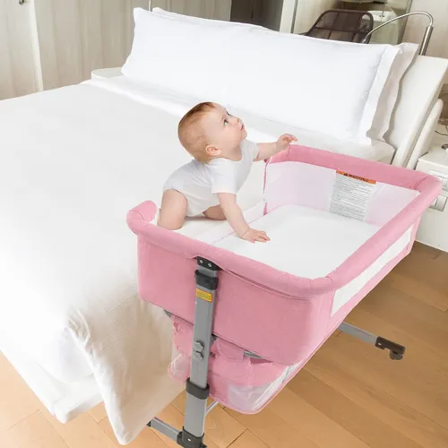Cuna De Beb, Cama Porttil Ajustable 3 En 1 Para Beb, Cuna De