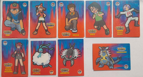 Figuritas Pokemon Advance Lote X 10 A Elección