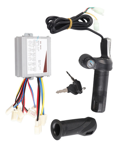 Controlador 24v 500w Motor Escovado Speed Throttle Twist Gri