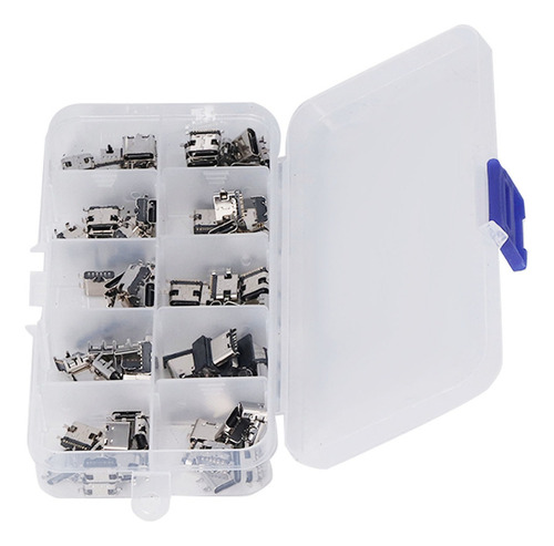 Puerto De Conector Usb Tipo C, 100 Piezas, Enchufe Hembra, S