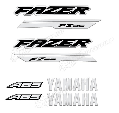 Adesivo Faixa Fz 25 Relevo Prata Refletivo Yamaha 2018 Fazer