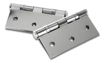 Comprar Bisagras 3x3 Plateada Con Rolinera  Bisacor (par).
