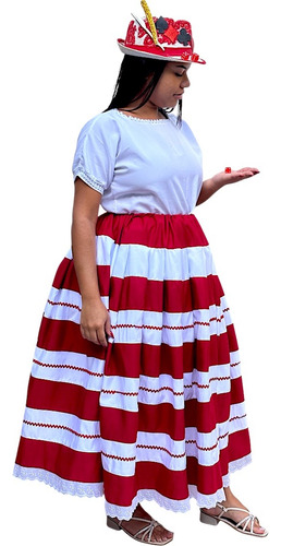 Saia Maria Navalha Umbanda Candomblé Bicolor Com Sianinha
