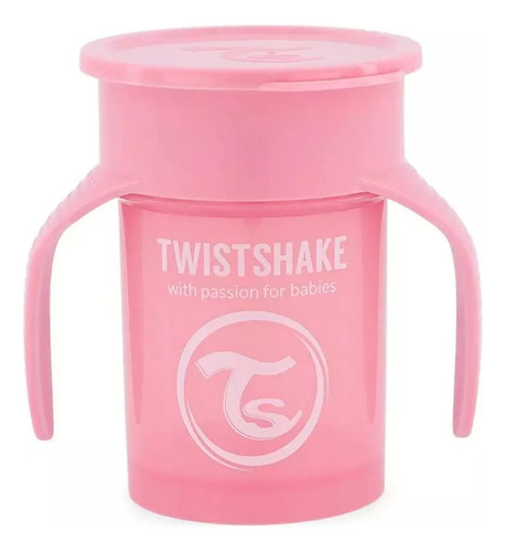 Twistshake Vaso 360 Twistshake Rosado Pastel 230ml