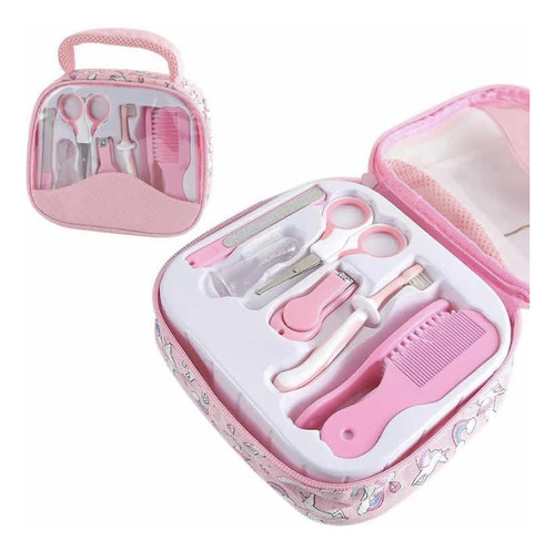 Set De Cuidados Bebe Manicure 7 Pcs Con Bolso De Viaje