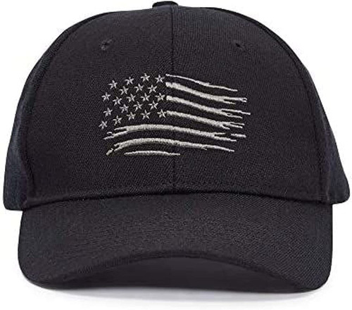 Sombrero De Bandera Americana Negro Para Hombre Con Banda El