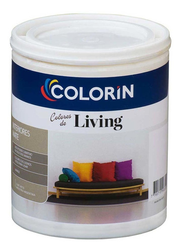Colorin Living Pintura Latex Interior Mate Colores 1l Color Rosa mosqueta