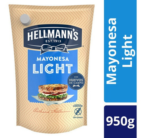 Imagen 1 de 2 de Hellmann's Mayonesa Light Doypack 950 G