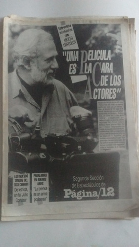 Segunda Sección Página 12 20/8/1995 Aristarain Tata Cedrón