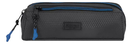 Cartuchera Xtrem Campbell 5XT Negra y Azul 2 Cierres