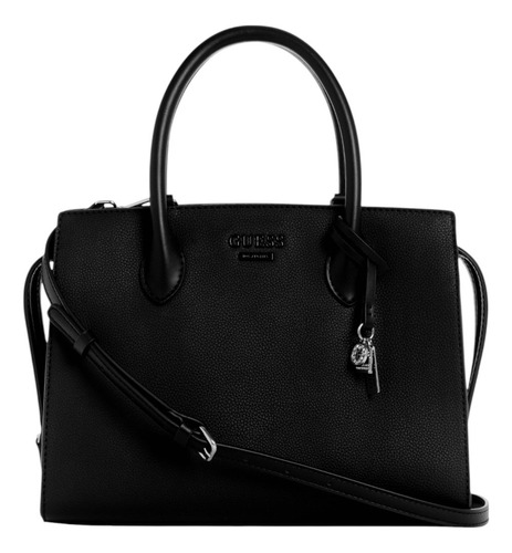 Bolsa Guess Factory Pe947506-bla Acabado de los herrajes Níquel Color Negro Correa de hombro Negro Diseño de la tela Lisa