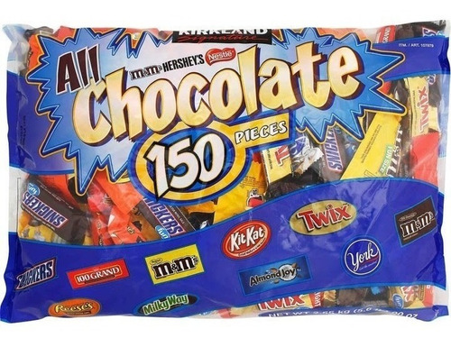 Chocolates Surtidos Americanos Bolsa 150 Kirkland 2,55 Kg