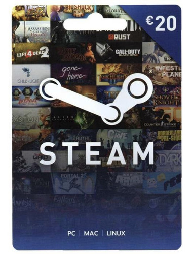 Tarjeta Steam Wallet 20 Eur Europa Entrega En Minutos