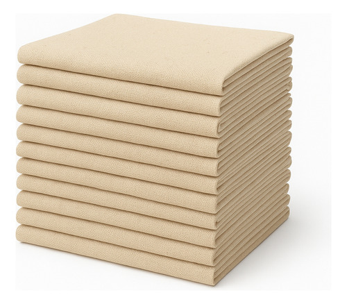 Kit Com 15 Pano De Prato Liso Premium 72x45cm 100% Algodão