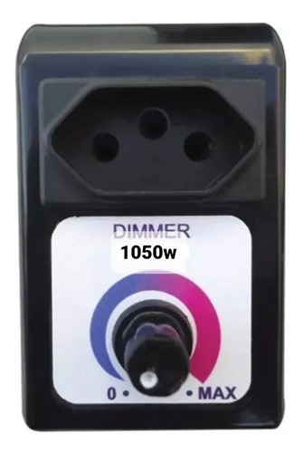 Imagem 3 de 4 de Dimmer Universal 600w Regulador Velocidade Bivolt