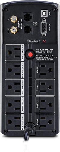 No Break Cyberpower Cp1000avrlcd 1000va 600w Lcd Color Negro