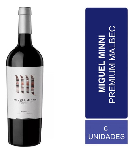 Vino Miguel Minni Premium Malbec Caja X 6 X 750ml.