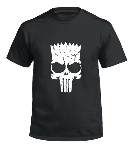 Remera Simpson Bart The Punisher - Algodón