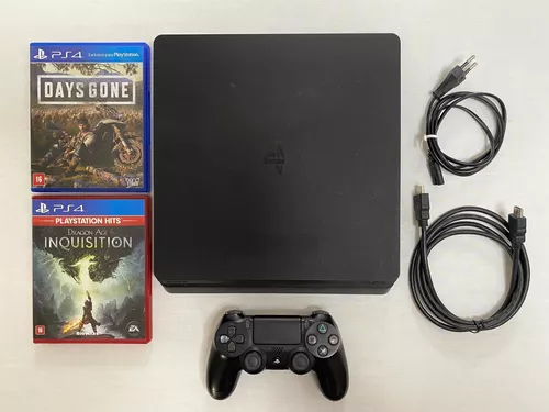 Ps4 Slim 500gb Usado + 2 Jogos Físicos Garantia E Nf