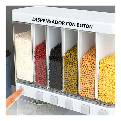 Dispensador De Alimentos Almacena Menestras Cocina Cereales