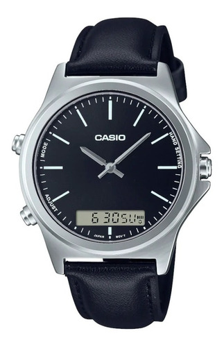 Reloj Casio Mtp-vc01l-1eudf Análogo Hombre Color de la correa Negro