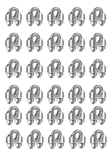 comprar 30 Clips De Cable De Acero Inoxidable M3 De 1\u002F8 Pulgadas