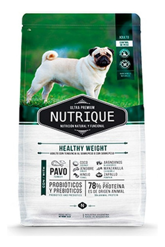 Alimento Nutrique Ultra Premium Healthy Weight Perro 3kg