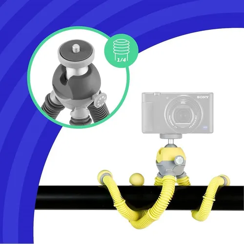 Joby Podzilla Medium Kit, Trípode Flexible Con Soporte Para