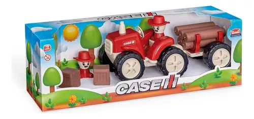 Caminhão Iveco De Brinquedo Carreta Toras De Madeira de Plastico