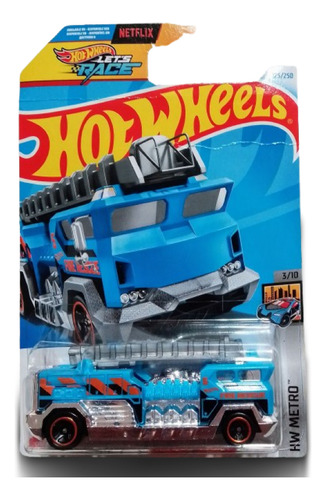 5 Alarm Camión De Bomberos Hot Wheels 2024 - Gianmm Celeste