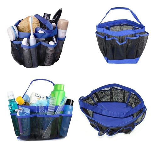 Quick Drying Mesh Caddy Organizer 8 Pockets Hanging Shower T