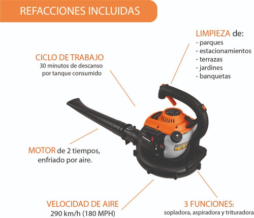 Sopladora A Gasolina, 26 Cc Truper 13047