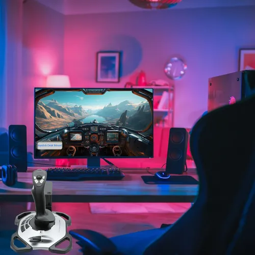 Wellmete Soporte De Escritorio Para Joystick Flight Sim, Con