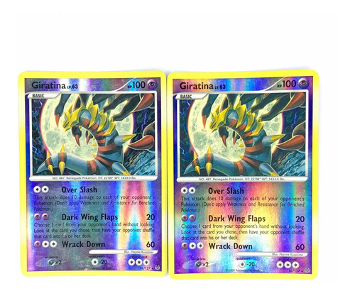 Giratina 10/127 X2 Holo - Cartas Originales Pokémon Platinum