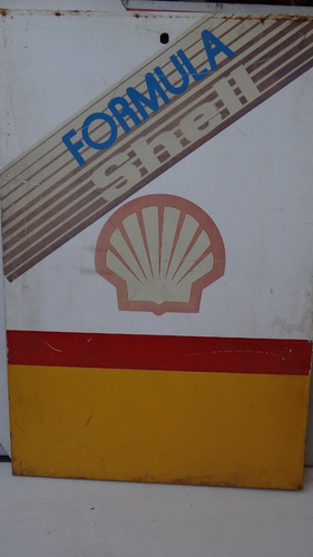 Letrero Antiguo Shell # 3,franja Bermellón