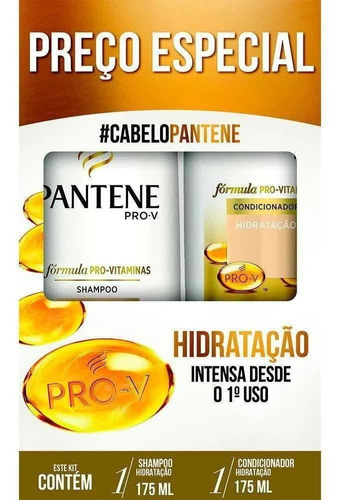  Kit Pantene Hidratação  Sh 175ml + Cond 175ml