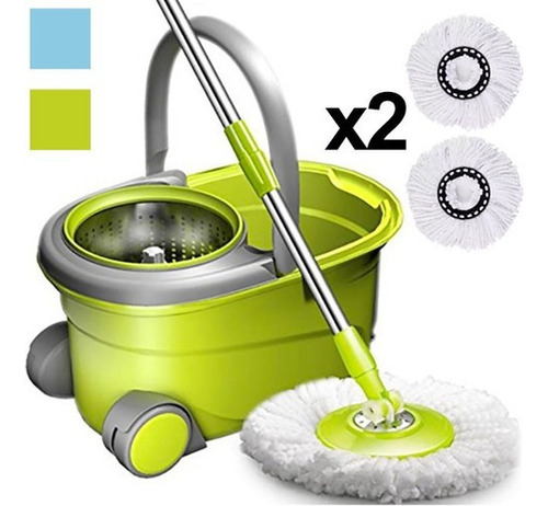 Mopa JOYCLEAN CLEAN 3B WHEEL con balde centrifugador Celeste