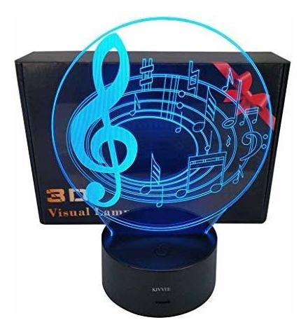 Lámpara 3d Visual 3d Night Light Music Note Toys