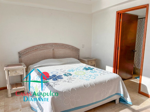 Cad Torre Uno 213. ¡frente Al Mar! Departamento En Playa Diamante Con Acceso Directo A La Playa