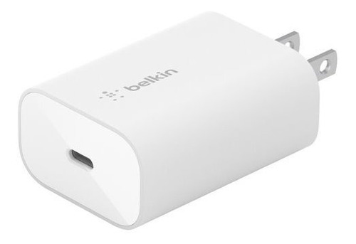 Cargador De Pared Belkin Usb-c 25w Blanco Carga Rápida