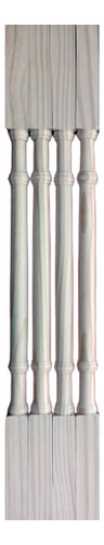 Balustre Torneado Madera X4 - 2x2 Modelo 3