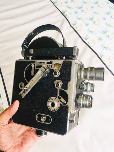 Gran Cámara Filmadora  Paillard Bolex Con 3 Lentes Funciona