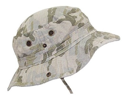 Mg Camo Ripstop Floppy/bucket Summer Hat W/snap Up Sides