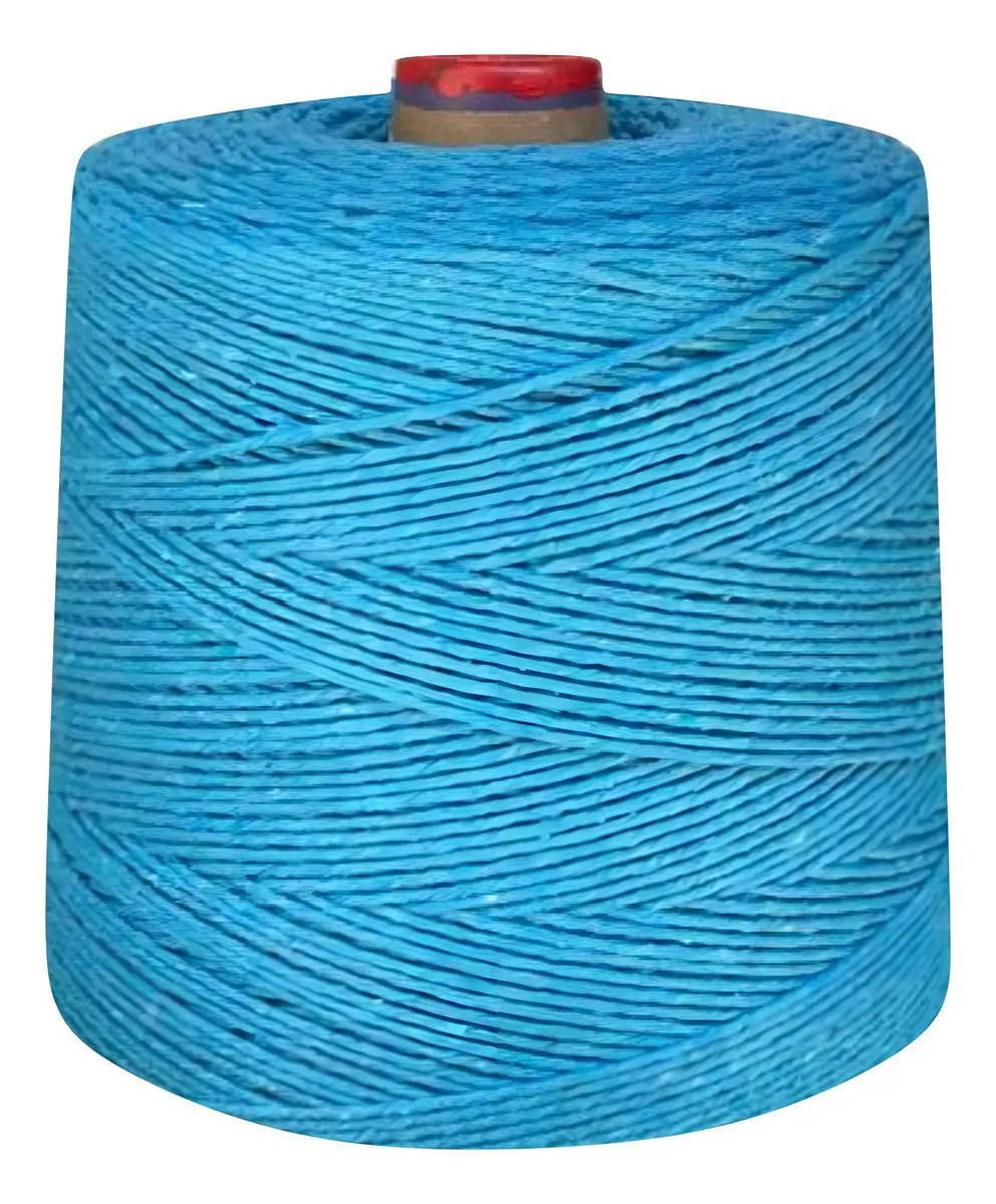 Barbante Eco Brasil Cor Azul-turquesa 1Kg 1000m 6 Fios Crochê
