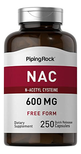 Suplemento Nac De Piping Rock | N-acetil Cisteína | 600 Mg 
