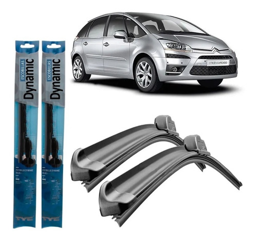 Juego Kit Escobillas Citroen C4 Picasso 2008 2009 2010 2011