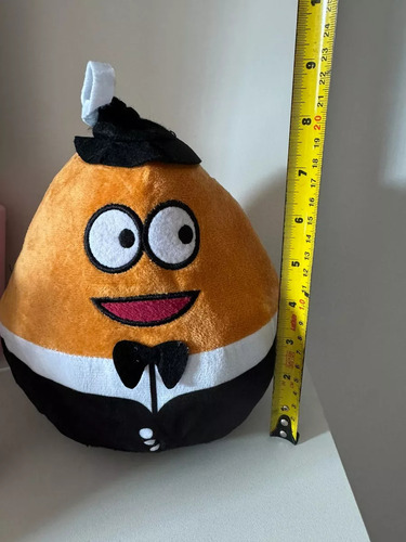 Boneco Pelúcia Jogo Do Pou Terno Tecido Antialergico Cor Preto
