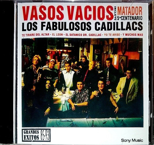 Cd Los Fabulosos Cadillacs - Vasos Vacíos - Grandes Éxitos